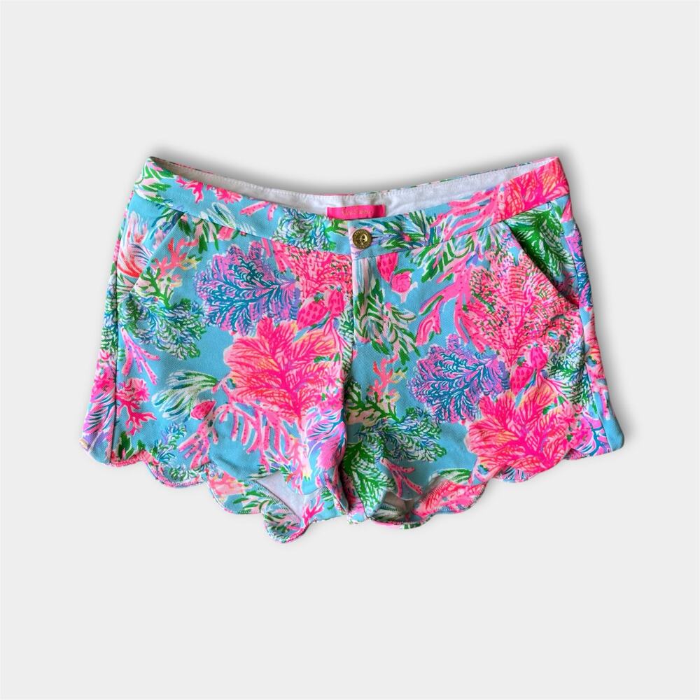Lilly Pulitzer Buttercup Knit Short Celestial Blue Cay To My Heart 8